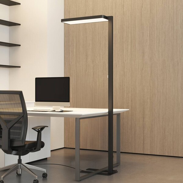 Arcchio Piantana LED Timon, 54W, nero, altezza 195 cm Timon Arcchio, dimmerabile, Nero, Studio / Ufficio, Alluminio, Moderno