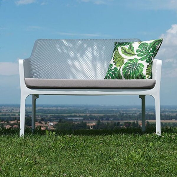 Nardi Garden Cuscino per seduta Panchina Net Bench in tessuto acrilico e imbottitura in poliuretano espanso colore The Verde