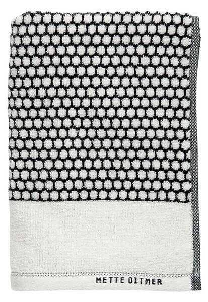 Asciugamano in cotone bianco e nero 50x100 cm Grid - Mette Ditmer Denmark