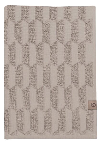 Telo da bagno in cotone beige 70x133 cm Geo - Mette Ditmer Denmark