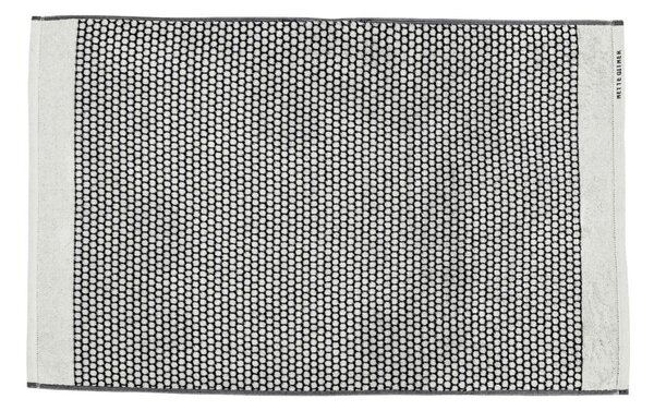 Tappetino da bagno in tessuto bianco e nero 50x80 cm Grid - Mette Ditmer Denmark