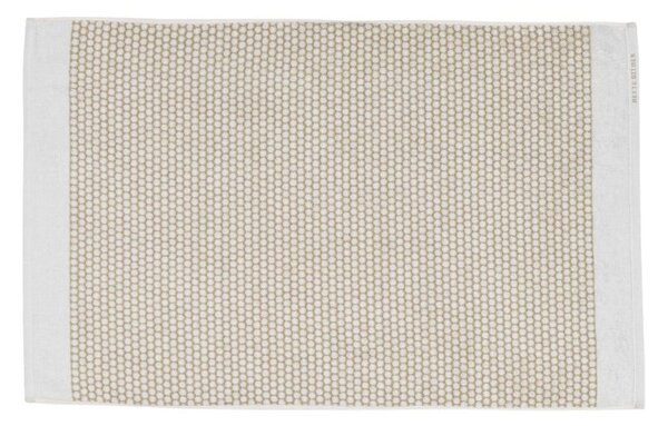 Tappetino da bagno in tessuto bianco e beige 50x80 cm Grid - Mette Ditmer Denmark