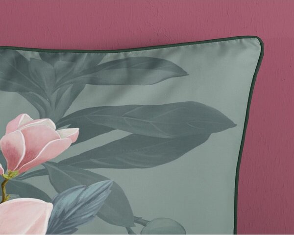 Lenzuolo singolo in cotone biologico verde Rose, 140 x 220 cm Organic - Descanso