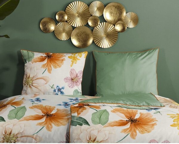 Set copripiumino e federa in raso di cotone per letto matrimoniale ed esteso 240x220 cm Annabelle – Descanso
