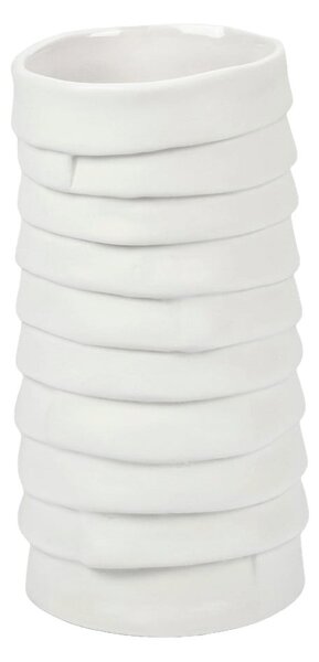 Vaso in porcellana bianca fatto a mano Ribbon - Mette Ditmer Denmark