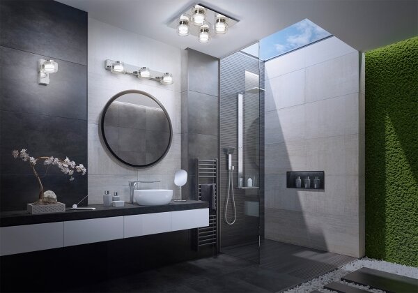 Osram - Plafoniera LED per bagno ORBIS FLAME 4xLED/5,5W/230V IP44 cromo