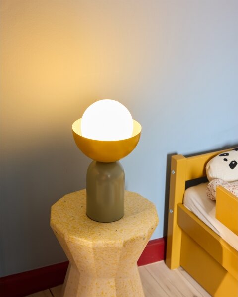 Osram - Lampada da tavolo DECOR BOWL 1xE14/25W/230V verde/gialla