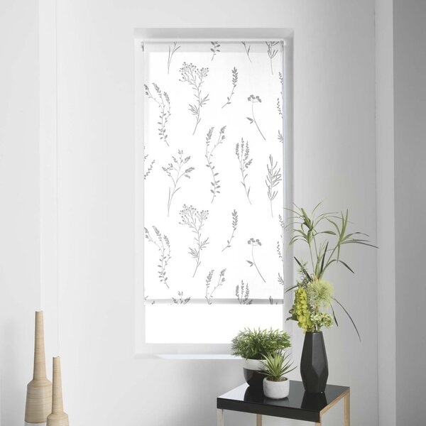 Tenda a pacchetto bianca/argentata in tessuto 60x180 cm Forelista – douceur d'intérieur