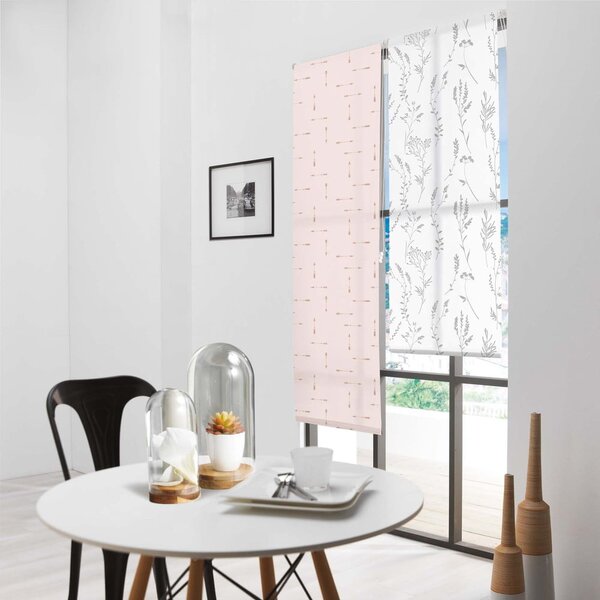 Tenda a pacchetto bianca/argentata in tessuto 60x180 cm Forelista – douceur d'intérieur