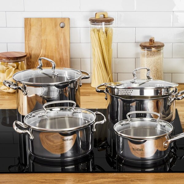 Set di pentole in acciaio inox 10 pezzi DUETTO+ G719SA55 - Tefal