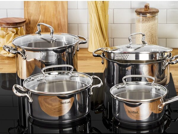 Set di pentole in acciaio inox 10 pezzi DUETTO+ G719SA55 - Tefal