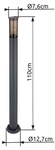Globo 3159SA - Lampada da esterno BOSTON 1xE27/23W/230V IP44