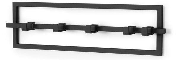 Appendiabiti da parete in metallo nero Cubiko - Umbra