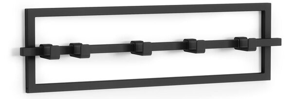 Appendiabiti da parete in metallo nero Cubiko - Umbra