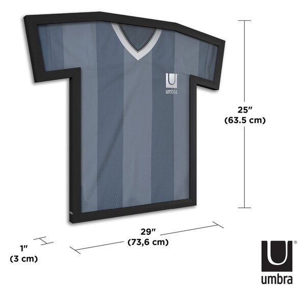 Cornice da parete in plastica nera 62x72 cm T-Frame - Umbra