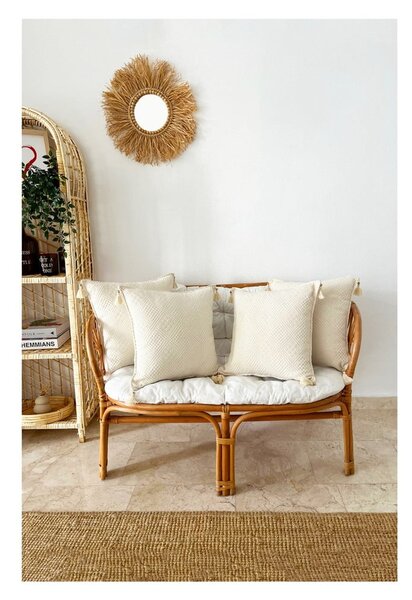 Federe in set di 4 federe in cotone biologico 43x43 cm Natural - Mila Home
