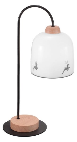 Kolarz A1352.71.Gr.100 - Lampada da tavolo NONNA 1xE27/60W/230V cervo quercia/bianco/grigio
