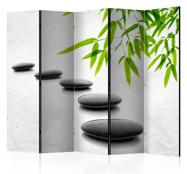 Paravento 5 Pannelli - Zen Stones Ii 225x172cm Erroi