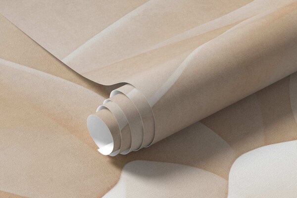 Carta da parati Un voluminoso fiore bianco tra forme delicate e fluide, Carta da parati Buffer, w05894 : Uwalls.it