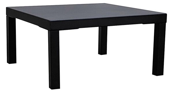 Tavolino da Giardino 60x60xH30 cm in Metallo Modas Nero