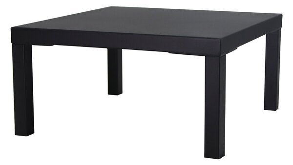 Tavolino da Giardino 80x60xH30 cm in Metallo Modas Nero