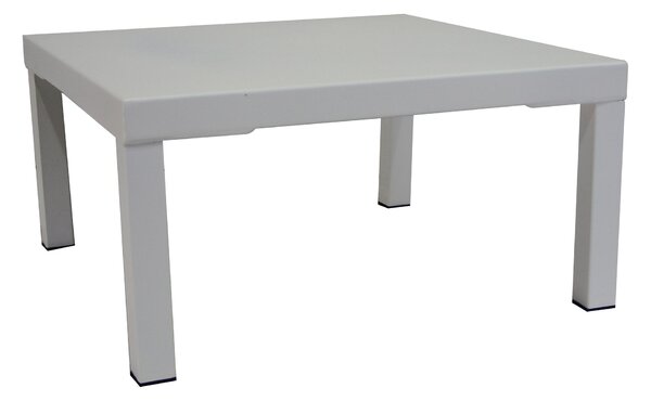 Tavolino da Giardino 60x60xH30 cm in Metallo Modas Bianco