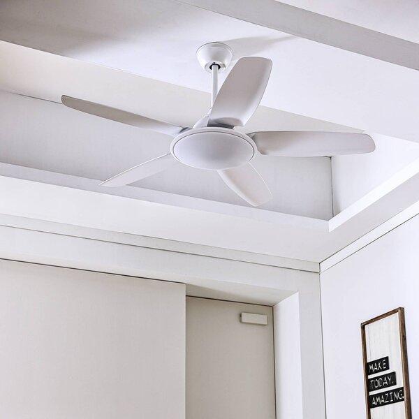 Starluna LED ventilatore da soffitto Divian, bianco, DC, silenzioso, CCT
