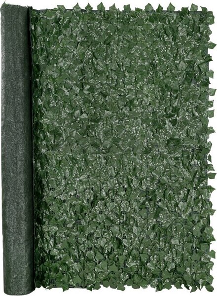 Recinzione privacy in edera 2440x1830 mm - Schermo privacy artificiale - Maglia rinforzata - Siepe artificiale con foglie di vite - Decorazione per giardino, cortile, balcone, terrazza