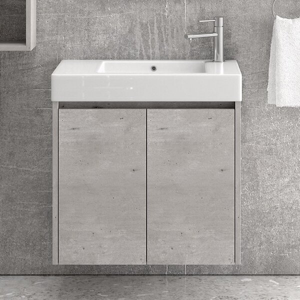 Mobile bagno 70 cm sospeso con 2 ante MN-70C KAMALU