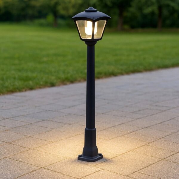 Lampioncino moderno top light lerici pa100 e27 led ip55 resina pmma - Top Light
