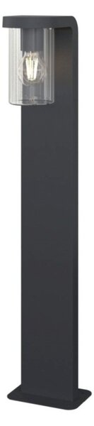 Lampioncino moderno top light lugano pa80 ga e27 led ip54 alluminio vetro - Top Light