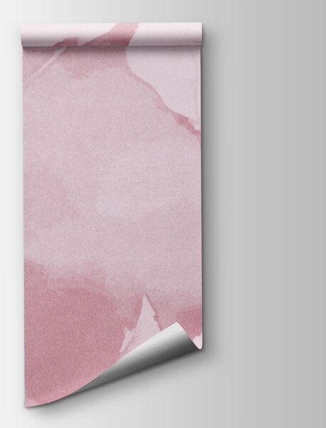 Carta da parati Motivo floreale rosa con fiori bianchi, Carta da parati Floreale, Carta da parati popolare, t00995v3 - Tapeko.it