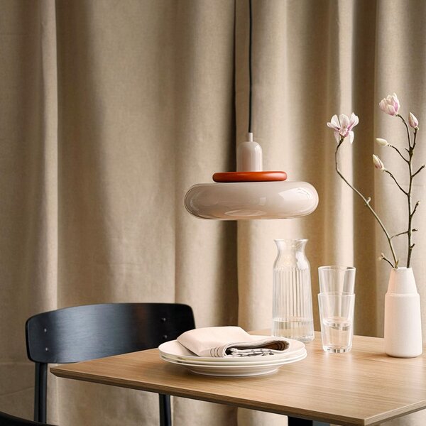 Lampada a sospensione Dyberg Larsen, Planet Mini, dimmerabile, Beige, Sala da pranzo, Metallo, Design