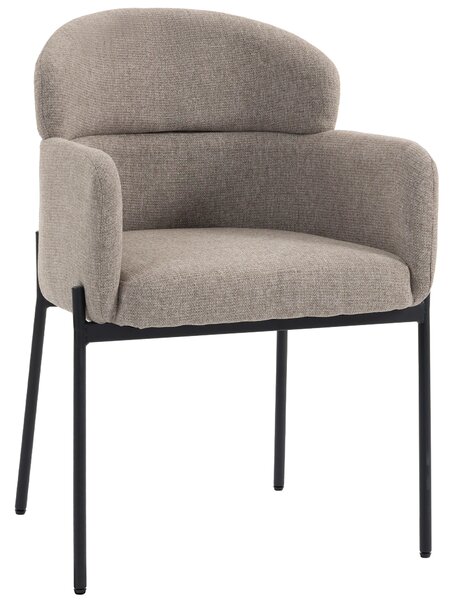 HOMCOM Poltrona d'Accento Moderna, Poltrona in Chenille con Schiuma ad Alta Densità, Schienale Ergonomico, Gambe in Metallo, Marrone Chiaro | Aosom Italy