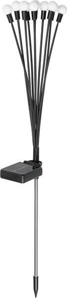 Lampada solare, Rebel, 10 LED, IP65, nero