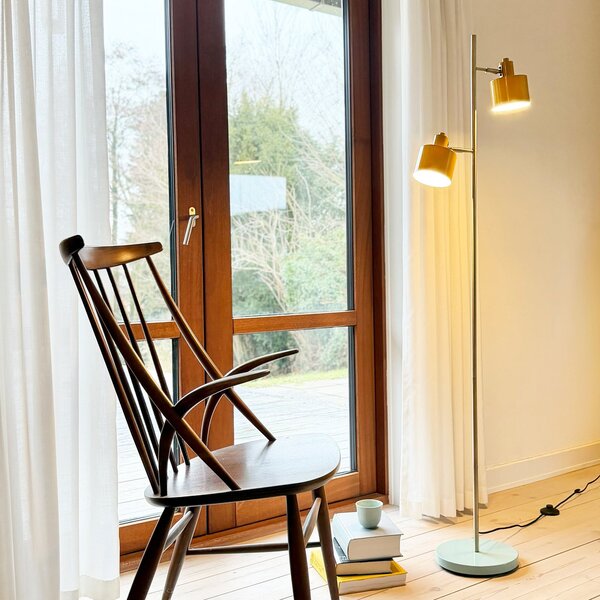 Lampada da terra Dyberg Larsen, Ocean, Dorato / Ottone, Studio / Ufficio, Metallo, Vintage