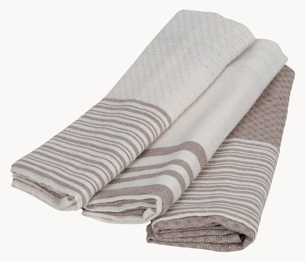 Set di 3 strofinacci in cotone fatto a mano Mahdia