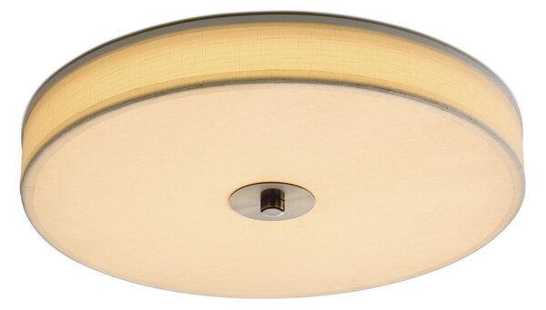 Plafoniera Halo Design, SHADE, dimmerabile, Beige, Soggiorno, Tessuto / Tessile, Design