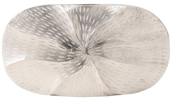 Vaso da fiori in alluminio color argento fatto a mano Glam dal design moderno Beliani