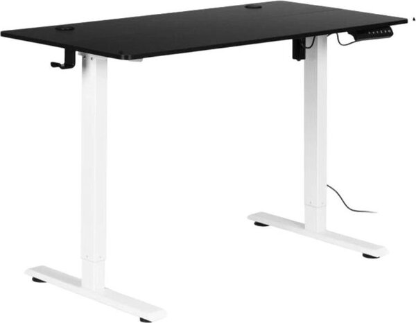 ModernHome JNI-D45A-5-16 Scrivania regolabile elettricamente in altezza 120 x 60 cm, nera