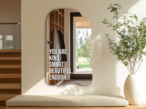 Adesivo per specchio S23 – You are kind, smart, beautiful, enough