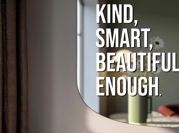 Adesivo per specchio S23 – You are kind, smart, beautiful, enough