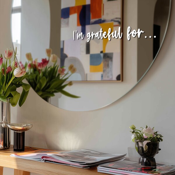 Adesivo per specchio S29 – I’m grateful for