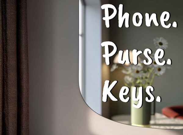 Adesivo per specchio S31 – Phone. Purse. Key