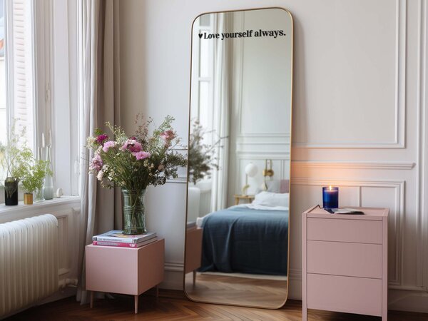 Adesivo per specchio S36 – Love yourself always