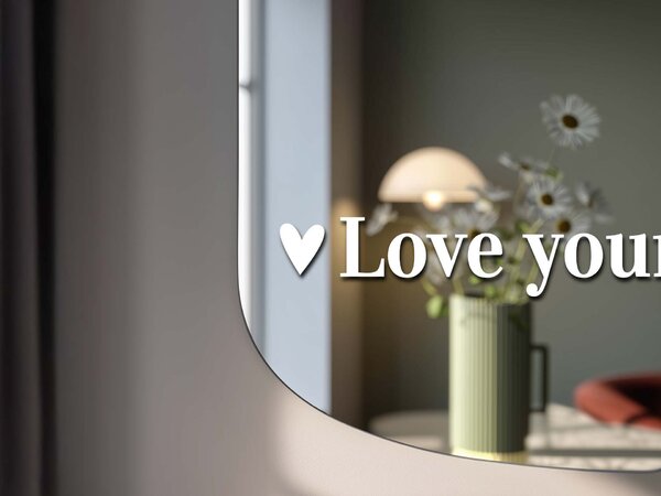 Adesivo per specchio S36 – Love yourself always