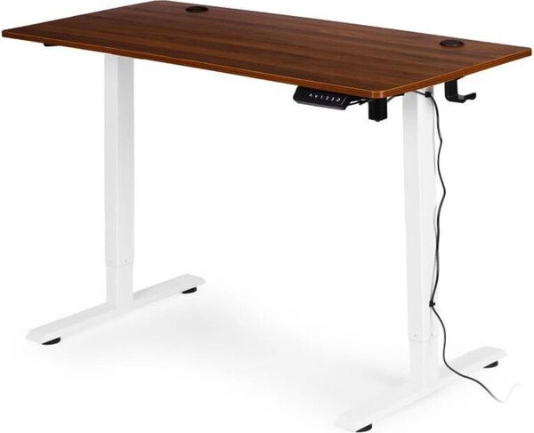 ModernHome JNI-D45A-5-5 Scrivania regolabile elettricamente in altezza 120 x 60 cm, marrone