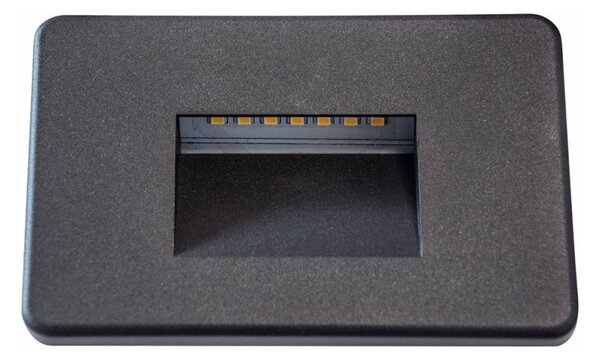 Faretto incasso top light intro ga 2w led cct 100lm ip65 230v antracite policarbonato - Top Light