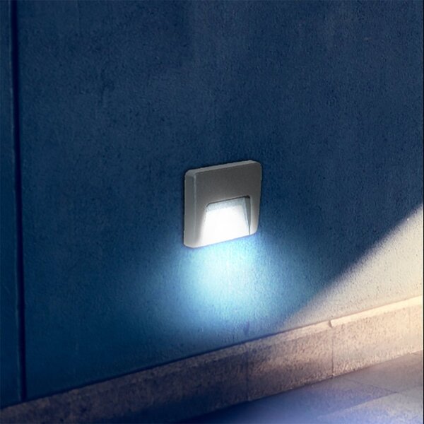 Segnapasso top light extra bi 3w led cct 300lm ip65 230v bianco policarbonato - Top Light