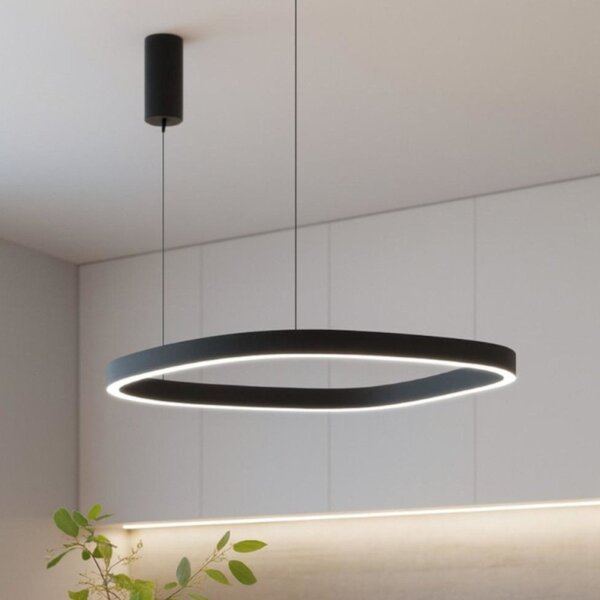 Lampadario moderno gea luce criseide s1g quadrata fcrsn9q led biemissione alluminio - Gea Luce